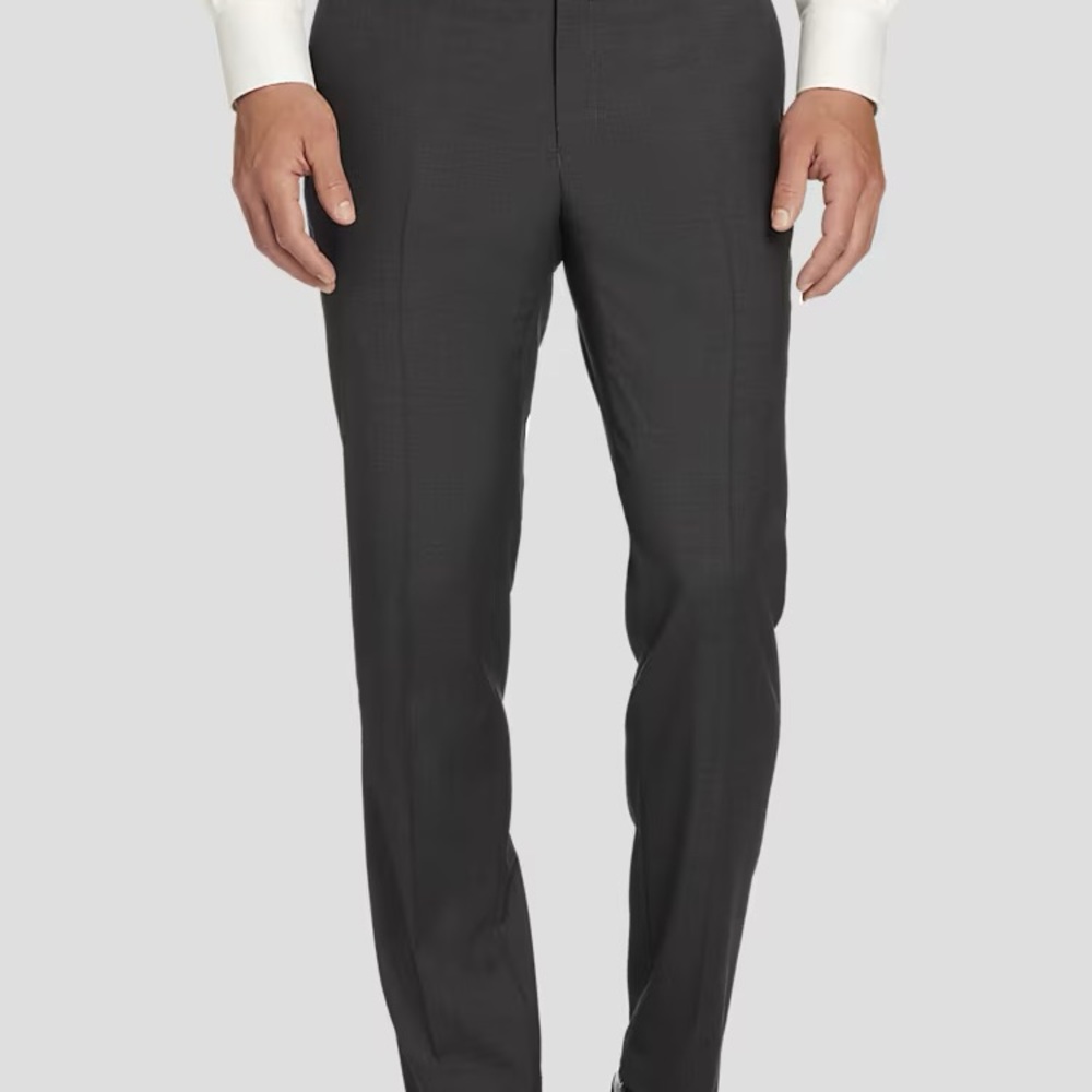 Tommy Hilfiger Modern Fit Wool Blend Twill Suit Pants